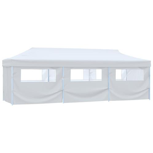 vidaXL Partytent pop-up met 8 zijwanden 3x9 m wit, Tuin en Terras, Partytenten, Nieuw, Verzenden