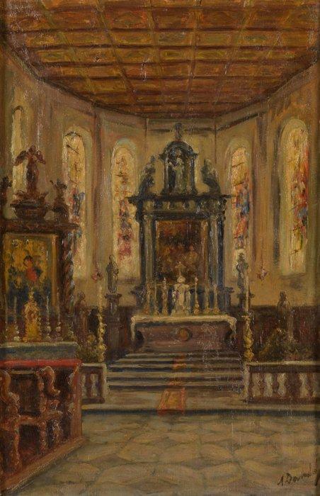 Albert Dandoy (1885 - 1977) - Sanctuaire Notre-Dame de Foy, Antiquités & Art, Art | Peinture | Classique