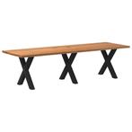 vidaXL Eettafel rechthoekig 280x90x74 cm massief eikenhout, Huis en Inrichting, Tafels | Eettafels, Verzenden, Nieuw