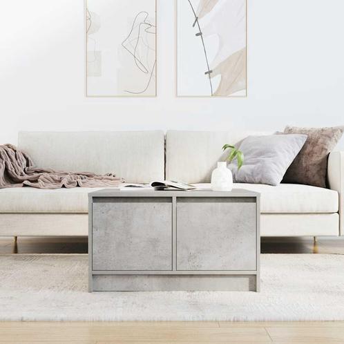 vidaXL Salontafel met lades 70,5x70x40 cm betongrijs, Huis en Inrichting, Tafels | Salontafels, Nieuw, Verzenden