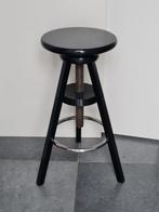 Kruk - mooie zwarte kruk, hobbykruk, barkruk - Hout