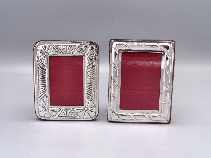 PG-Miani Argenteria - Cadre photo (2) - Argent 925, Antiquités & Art, Antiquités | Argent & Or