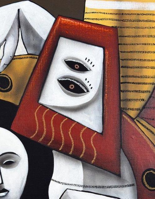 SKEPA - Lartiste et sa muse, Antiek en Kunst, Kunst | Schilderijen | Modern