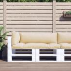 vidaXL Palletkussens 3 st stof beige, Huis en Inrichting, Woonaccessoires | Kussens, Verzenden, Nieuw