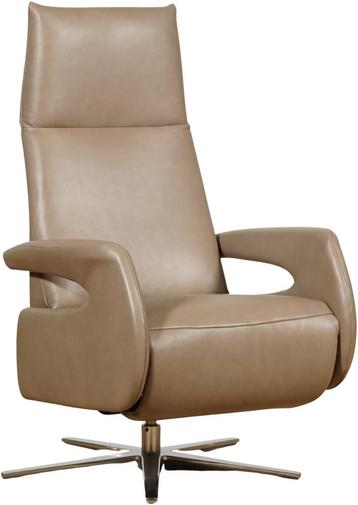 Leren relaxstoel - Elektrisch - Echt leer, Modern,, Huis en Inrichting, Fauteuils, Nieuw, Ophalen of Verzenden, 50 tot 75 cm, Leer