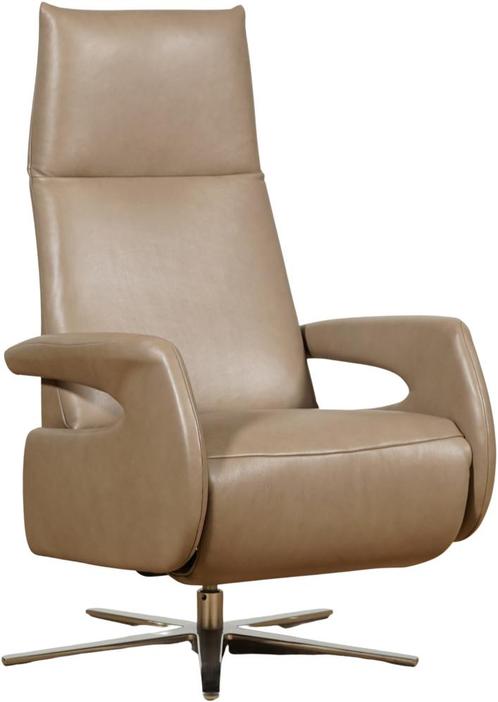 Leren relaxstoel - Elektrisch - Echt leer, Modern,, Huis en Inrichting, Fauteuils, 75 tot 100 cm, Nieuw, 50 tot 75 cm, Leer, Ophalen of Verzenden