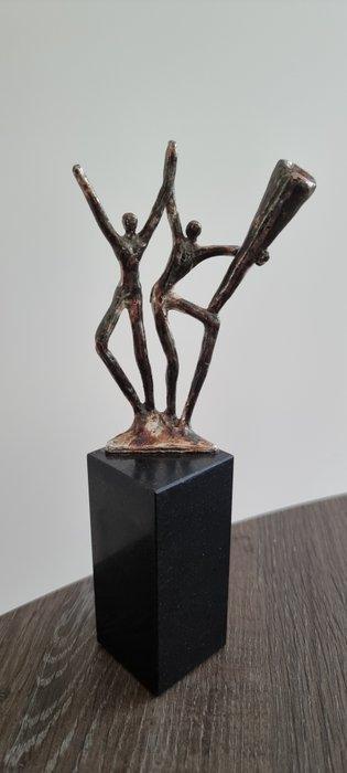 Artihove - Figurine - Dansers op piedestal - Granit, Antiek en Kunst, Curiosa en Brocante