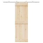vidaXL Schuifdeur onderdelenset 200 cm roestvrij staal, Verzenden, Nieuw
