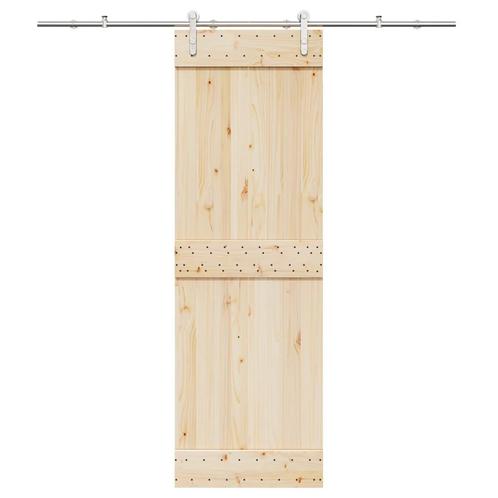 vidaXL Schuifdeur onderdelenset 200 cm roestvrij staal, Doe-het-zelf en Bouw, Hang- en Sluitwerk, Nieuw, Verzenden
