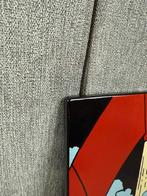 Tintin - 1 plaque emaillée Tintin Lune