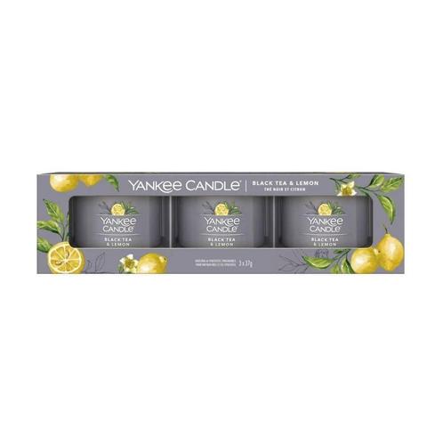 Yankee Candle Filled Votive Black Tea & Lemon 3x37 g, Handtassen en Accessoires, Uiterlijk | Cosmetica en Make-up, Nieuw, Verzenden
