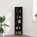 vidaXL Hoekplanken Zwart Eiken 33 x 33 x 164,5 cm Bewerkt, Verzenden