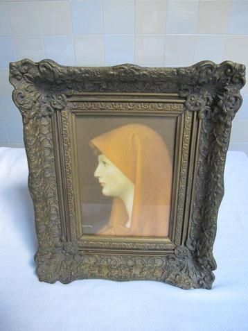 Jean Jacques Henner - Cadre- Sint Fabiola dans une ancienne