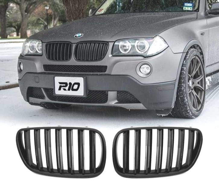 CALANDRES SPORT BMW X3 E83 LCI 06-10 NOIR BRILLANT, Auto-onderdelen, Carrosserie, Verzenden