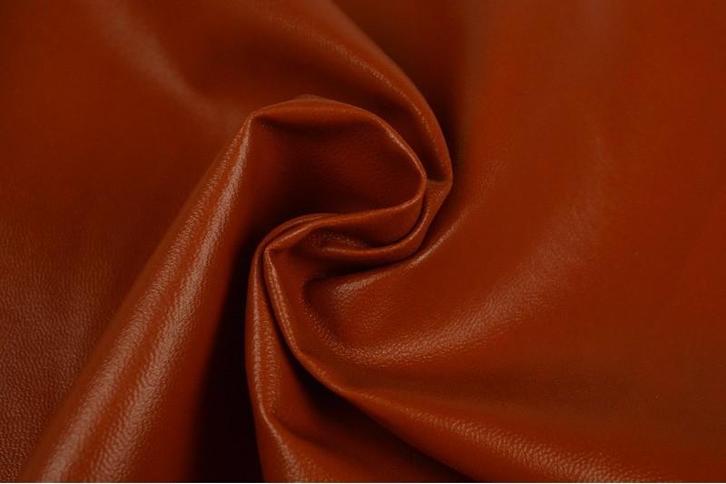 10 meter skai leer - Koper - 145cm breed, Hobby en Vrije tijd, Stoffen en Lappen, 120 cm of meer, 200 cm of meer, Overige kleuren