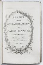 Gervasoni - Scuola della Musica - 1798, Antiek en Kunst