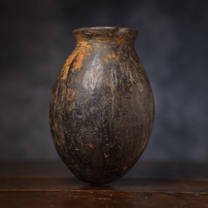 Oud-Egypte terracotta biervat - 15 cm, Verzamelen, Mineralen en Fossielen