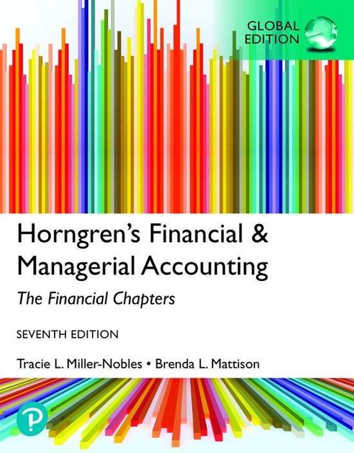 Horngrens Financial & Managerial Accounting, The Financial, Boeken, Overige Boeken, Zo goed als nieuw, Verzenden