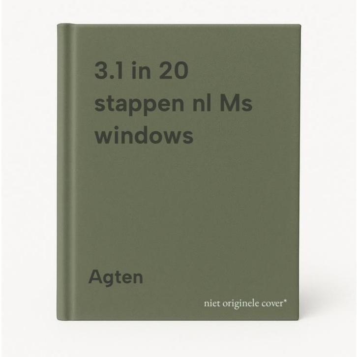 3.1 in 20 stappen nl Ms windows 9789051606492 Agten, Boeken, Informatica en Computer, Zo goed als nieuw, Verzenden