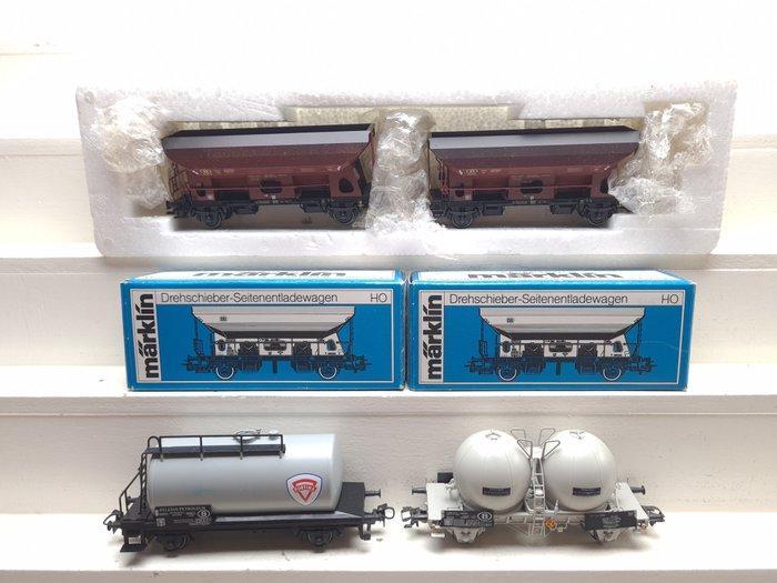 Märklin H0 - 4723 - Modeltrein goederenwagon (6) - 6 diverse, Hobby en Vrije tijd, Modeltreinen | H0