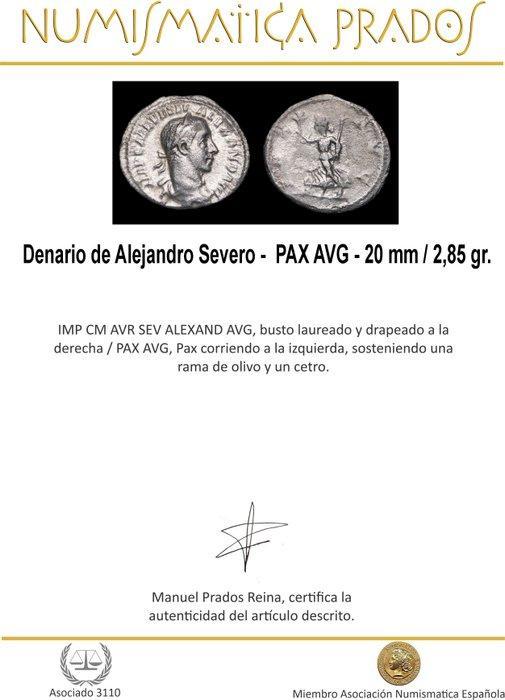 Romeinse Rijk. Severus Alexander (222-235 n.Chr.). Denarius, Postzegels en Munten, Munten | Europa | Niet-Euromunten