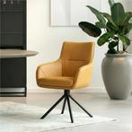 Leren draaibare eetkamerstoel Fancy - Toledo Leem, Overige kleuren, Industrieel, Modern, Scandinavisch, Nieuw, Leer