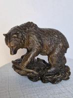 Milo (1910-1978) - Beeld, Bronzen beer op rots milo - 13 cm, Antiek en Kunst