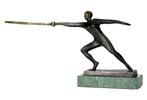 Figurine - swordplay - Bronze, Marbre