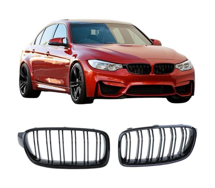 Grill nieren geschikt voor BMW 3 serie f30-f31 Glans zwart, Auto-onderdelen, Overige Auto-onderdelen, Nieuw, BMW, Ophalen of Verzenden