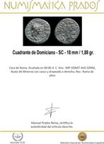 Romeinse Rijk. Domitianus (81-96 n.Chr.). Quadrans SC, Postzegels en Munten