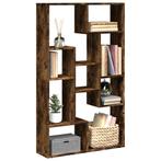 vidaXL Boekenkast 72x20x120 cm bewerkt hout gerookt, Huis en Inrichting, Kasten | Boekenkasten, Verzenden, Nieuw