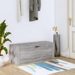 vidaXL Wandschoenenkast 100x35x38 cm bewerkt hout grijs, Verzenden, Nieuw
