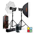 Godox QT600IIM Flitsset (2x QT600IIM + Acc) (Demo), Audio, Tv en Foto, Foto | Flitsers, Ophalen of Verzenden, Zo goed als nieuw