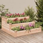 vidaXL Plantenbak verhoogd met voering 120x120x56 cm massief, Verzenden, Nieuw