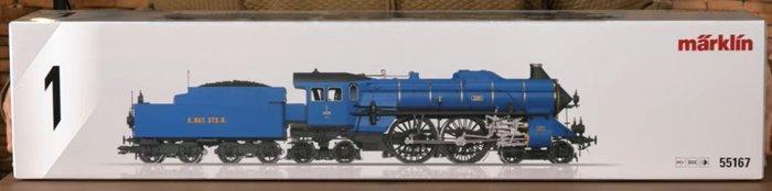 Märklin 1 - 55167 - Stoomlocomotief met tender (1) -, Hobby en Vrije tijd, Modeltreinen | Overige schalen
