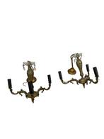 Kroonluchter (2) - Messing, Brons, Glas, Kristal, Antiek en Kunst