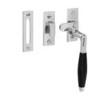 Klassiek Raamsluiting, verstevigd, glanzend nikkel, rechts, Ophalen of Verzenden, Nieuw, Koper of Messing, Schuif of Grendel