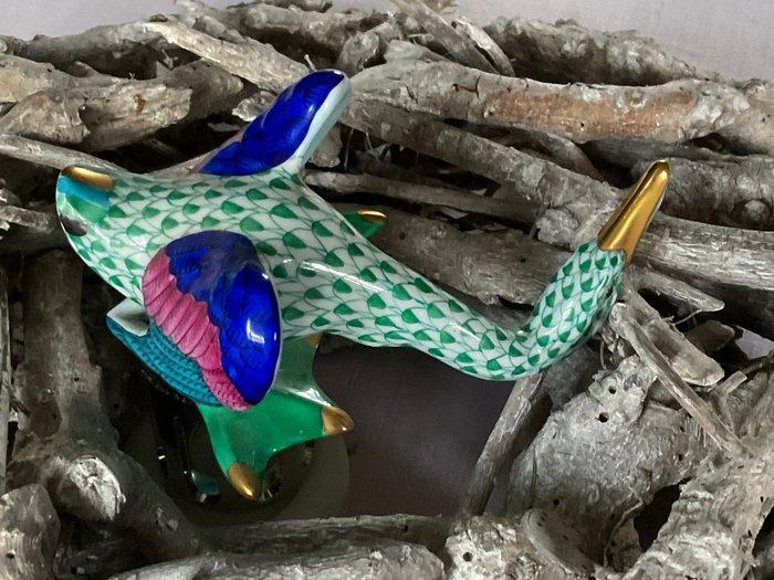 Herend - Beeldje - Fishnet Swan or Goose - Porselein, Antiek en Kunst, Antiek | Glaswerk en Kristal