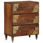 vidaXL Dressoir Bruin 60 x 33.5 x 75 cm Massief mangohout, Verzenden, Nieuw