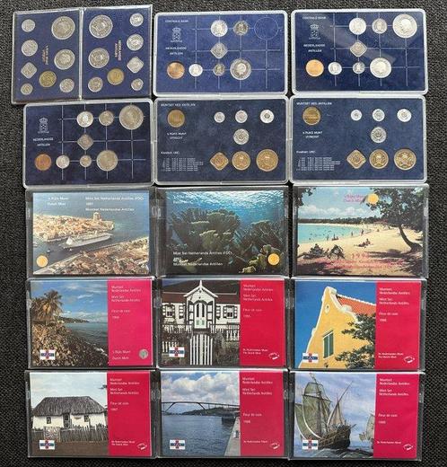 Nederlandse Antillen. Jaarsets 1980/1999 in blister (16x), Postzegels en Munten, Munten | Nederland