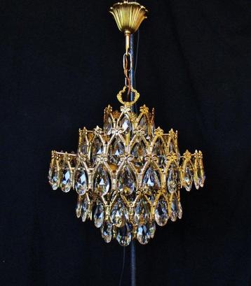 Kroonluchter - Kristal, Messing - Lustre tranen