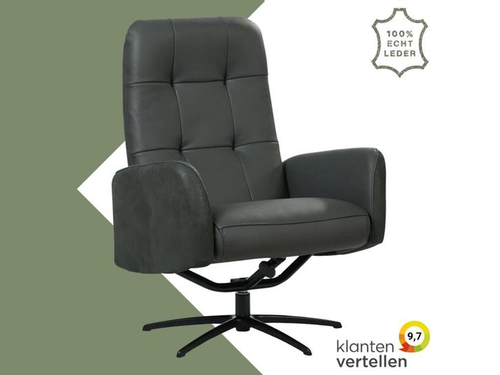 Leren draaifauteuil Pulse Duo, Huis en Inrichting, Fauteuils, 50 tot 75 cm, 75 tot 100 cm, Nieuw, Leer, Ophalen of Verzenden