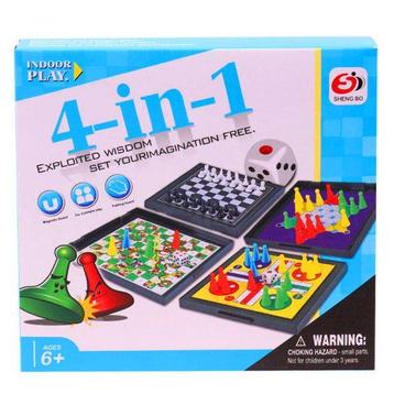 4-in-1 Magnetisch Bordspel - Met Schaken en Ludo op Overig