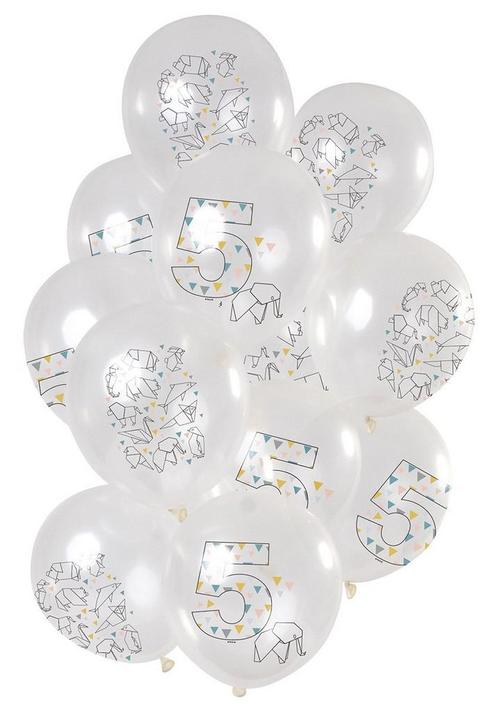 Ballonnen 5 Jaar Origami 30cm 12st, Hobby & Loisirs créatifs, Articles de fête, Envoi