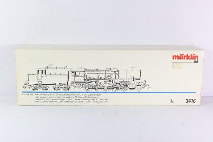 Märklin H0 - 3416 - Stoomlocomotief met tender (1) - BR 52 -, Hobby en Vrije tijd, Modeltreinen | H0