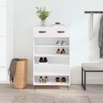 vidaXL Schoenenkast 60x35x105 cm bewerkt hout wit, Huis en Inrichting, Kasten | Overige, Verzenden, Nieuw