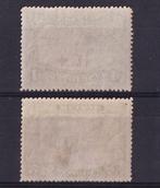België 1918 - Rode Kruis 1F+1F Donkergrijsblauw en 2F+2F, Gestempeld