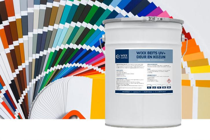 Wixx Deur en Kozijn Beits UV+ Mengkleur 5L, Doe-het-zelf en Bouw, Verf, Beits en Lak, Nieuw, Verzenden