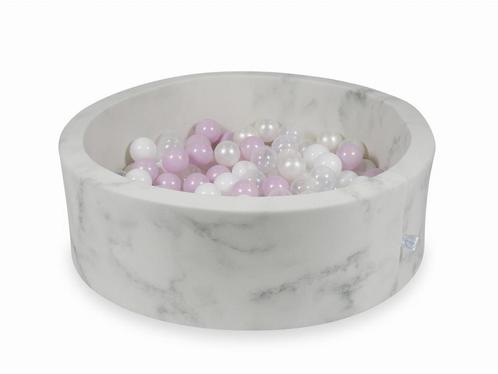 Ballenbak marmer met 200  licht roze parelmoer wit transp..., Kinderen en Baby's, Speelgoed | Babyspeelgoed, Nieuw, Ophalen of Verzenden
