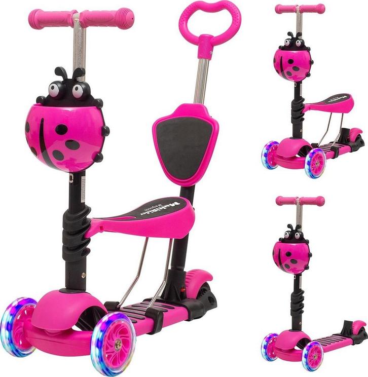 2dekans | LifeGoods MultiRider - Kinderstep met Duwstang - 3, Fietsen en Brommers, Steps, Ophalen of Verzenden